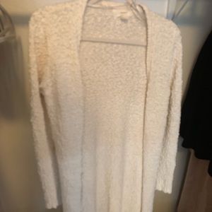 Long White Cardigan